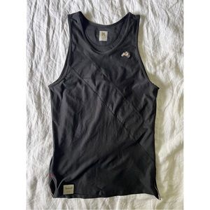 Tracksmith Men's Van Cortlandt Mesh Tank Top Charcoal Black Size US Medium